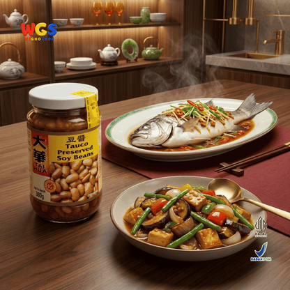 Tai Hua Tauco Preserved Soy Beans 380g - Tauco Kedelai Singapore Bumbu Masak Tumis Ikan Seafood Daging Sayuran Halal