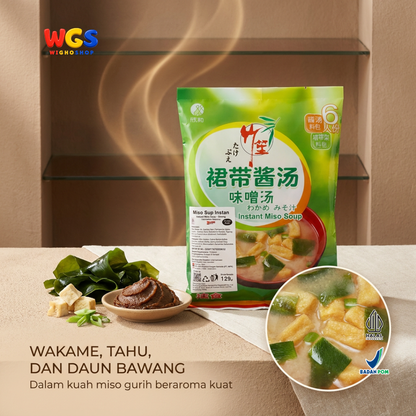 Takebue Miso Soup Instan Strong Wakame 129g Isi 6 Sajian - Sup Miso ala Jepang Aroma Kuat