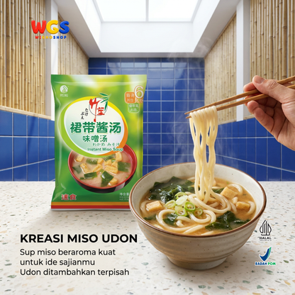 Takebue Miso Soup Instan Strong Wakame 129g Isi 6 Sajian - Sup Miso ala Jepang Aroma Kuat