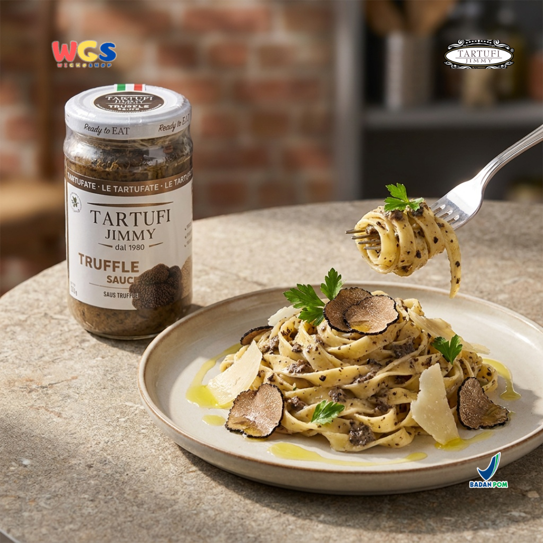Tartufi Jimmy Con Tartufo Truffle Sauce 180g - Saus Truffle Halus untuk Pasta Risotto