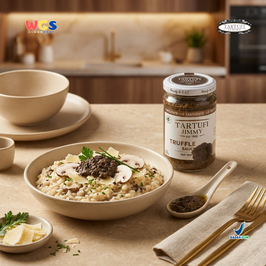 Tartufi Jimmy Con Tartufo Truffle Sauce 180g - Saus Truffle Halus untuk Pasta Risotto