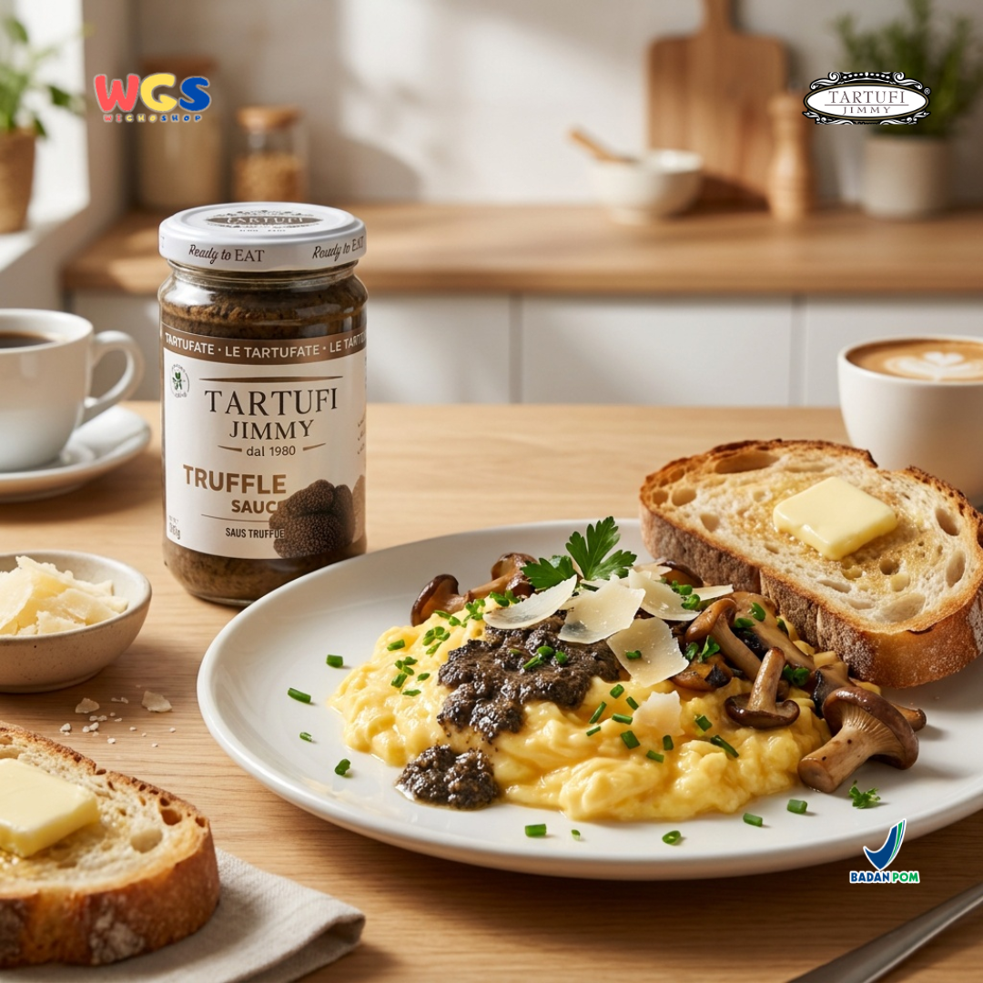 Tartufi Jimmy Con Tartufo Truffle Sauce 180g - Saus Truffle Halus untuk Pasta Risotto