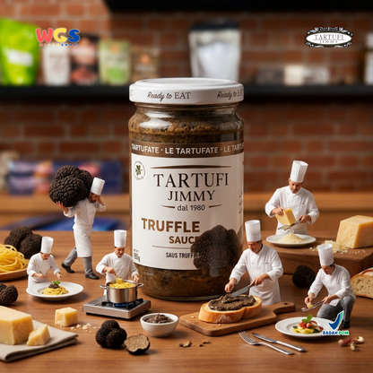 Tartufi Jimmy Con Tartufo Truffle Sauce 180g - Saus Truffle Halus untuk Pasta Risotto