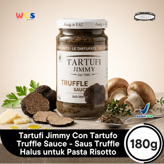 Tartufi Jimmy Con Tartufo Truffle Sauce 180g - Saus Truffle Halus untuk Pasta Risotto