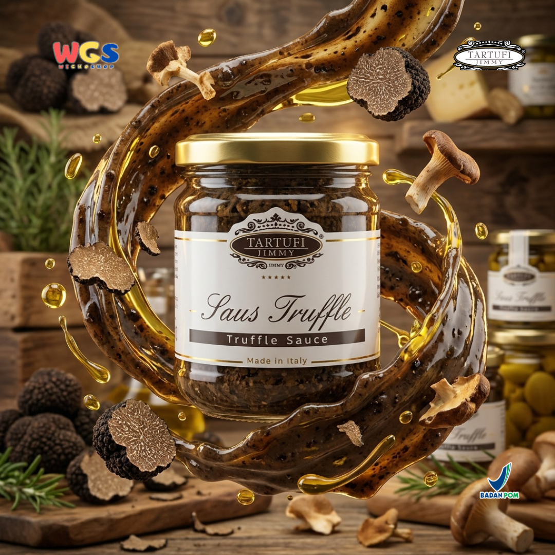 Tartufi Jimmy Le Tartufate Truffle Sauce 180g - Saus Truffle Kasar Jamur