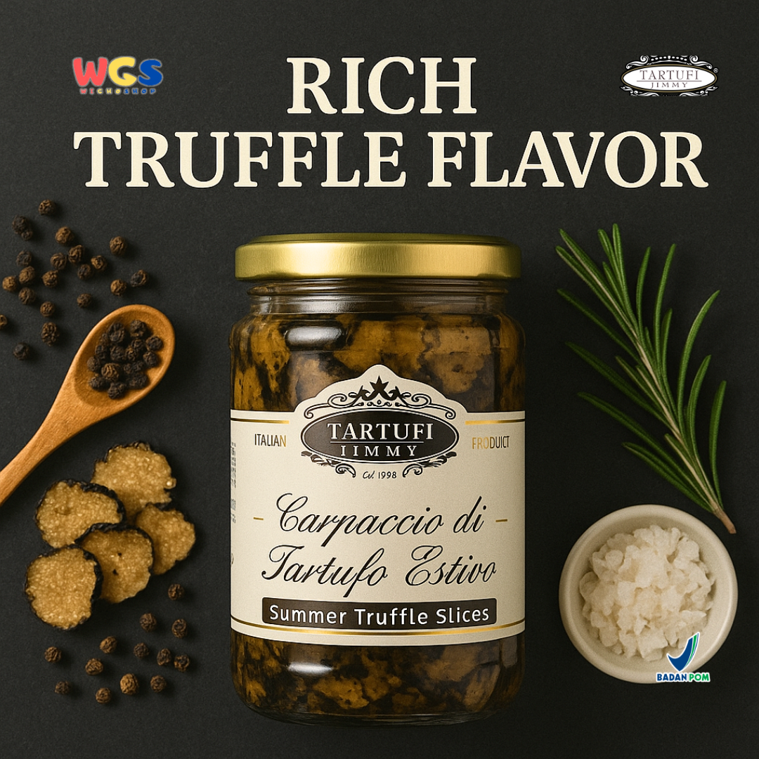 Tartufi Jimmy Summer Truffle Slices 500g | Irisan Truffle Musim Panas Premium Italia