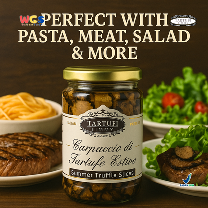 Tartufi Jimmy Summer Truffle Slices 500g | Irisan Truffle Musim Panas Premium Italia