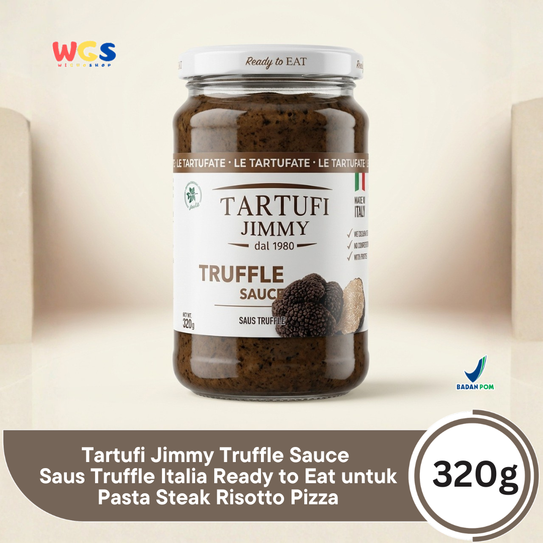 Tartufi Jimmy Truffle Sauce 320g - Saus Truffle Italia Ready to Eat untuk Pasta Steak Risotto Pizza