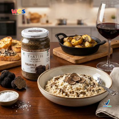 Tartufi Jimmy Truffle Sauce 320g - Saus Truffle Italia Ready to Eat untuk Pasta Steak Risotto Pizza