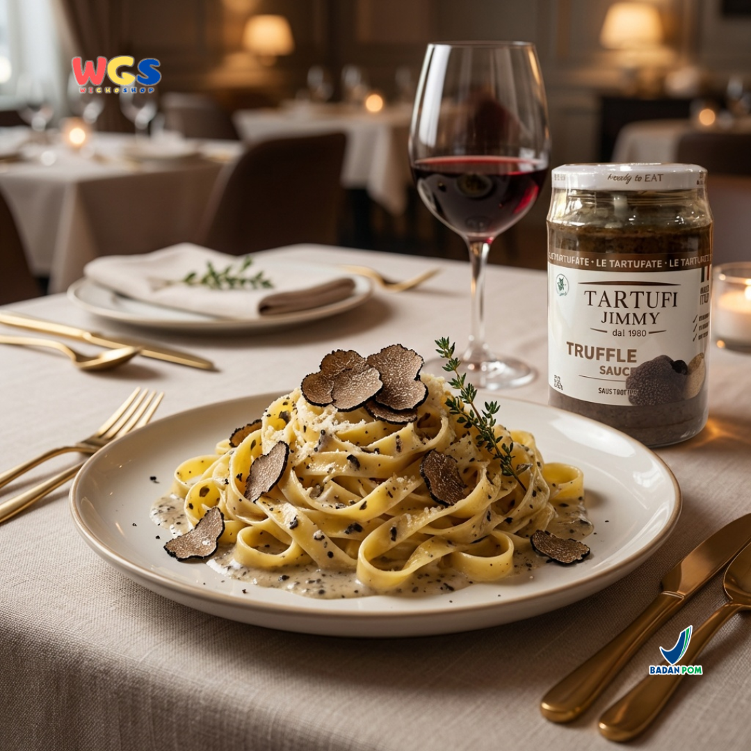 Tartufi Jimmy Truffle Sauce 320g - Saus Truffle Italia Ready to Eat untuk Pasta Steak Risotto Pizza