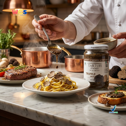 Tartufi Jimmy Truffle Sauce 320g - Saus Truffle Italia Ready to Eat untuk Pasta Steak Risotto Pizza