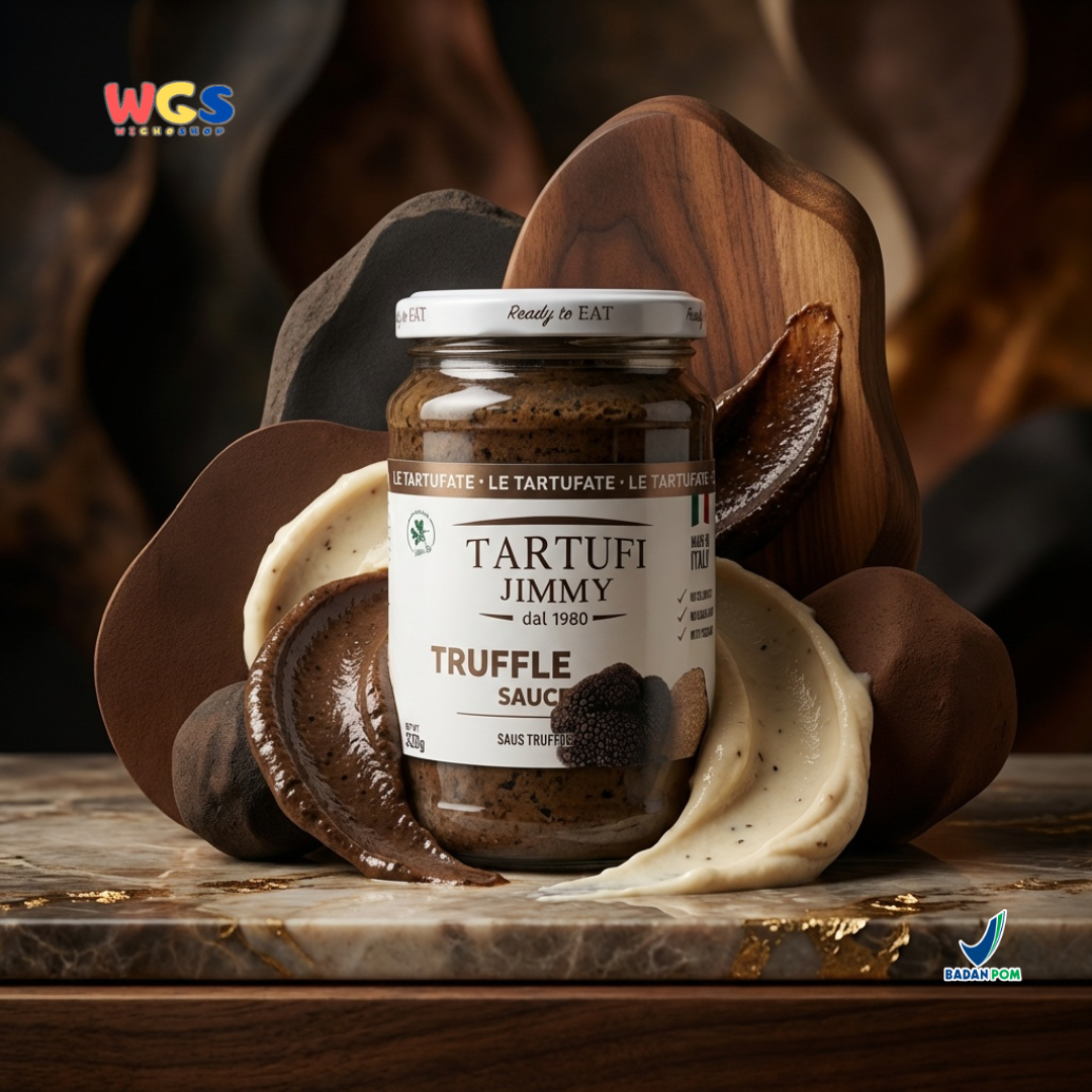 Tartufi Jimmy Truffle Sauce 320g - Saus Truffle Italia Ready to Eat untuk Pasta Steak Risotto Pizza