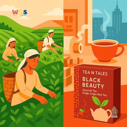 Tea N Tales Gourmet Tea Black Beauty 15gr (5x3gr) – Teh Segitiga Teh Merah Single Origin Kuat Nikmat