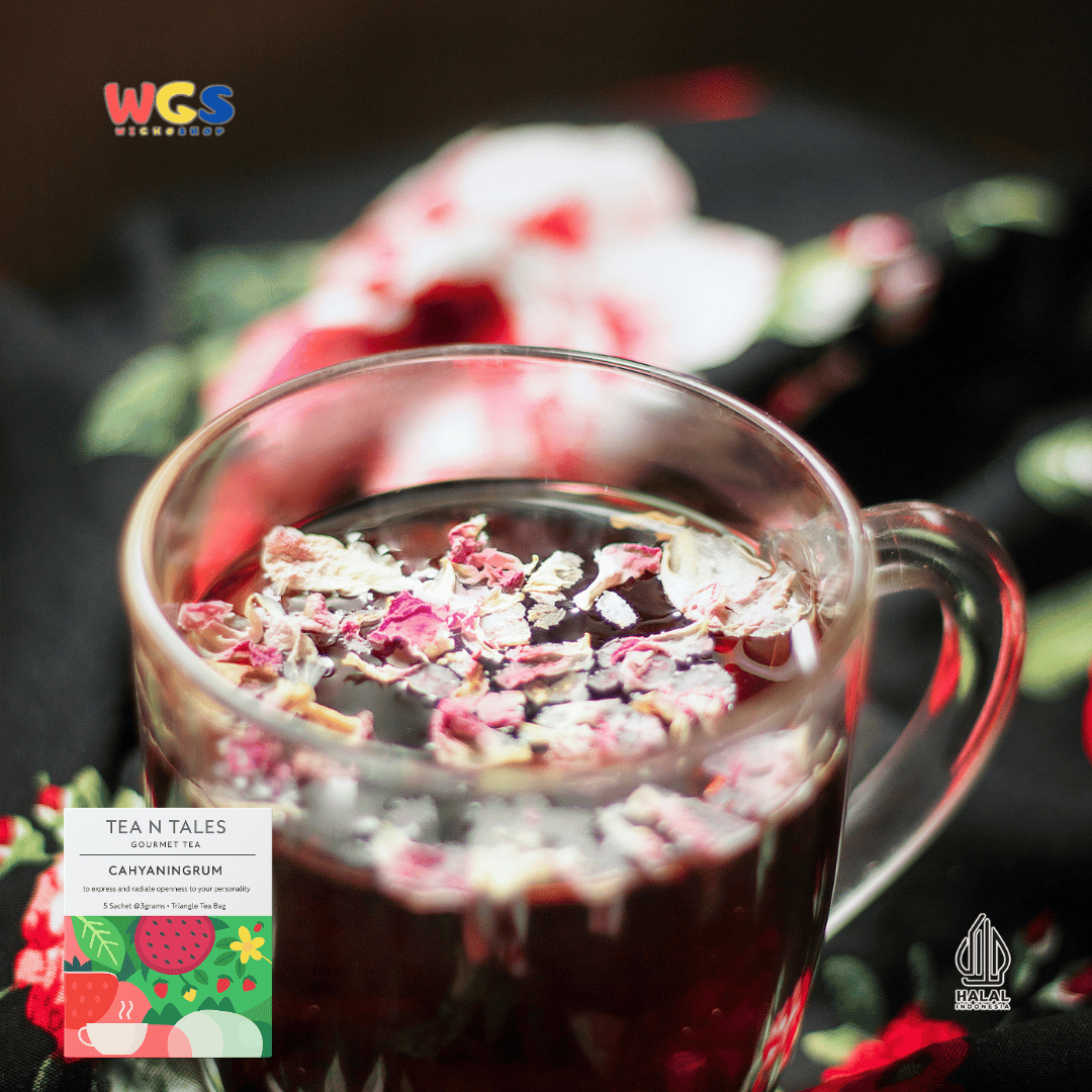 Tea N Tales Gourmet Tea Cahyaningrum 15gr (5x3gr) – Teh Buah & Bunga Rasa Ceria & Wangi Alami