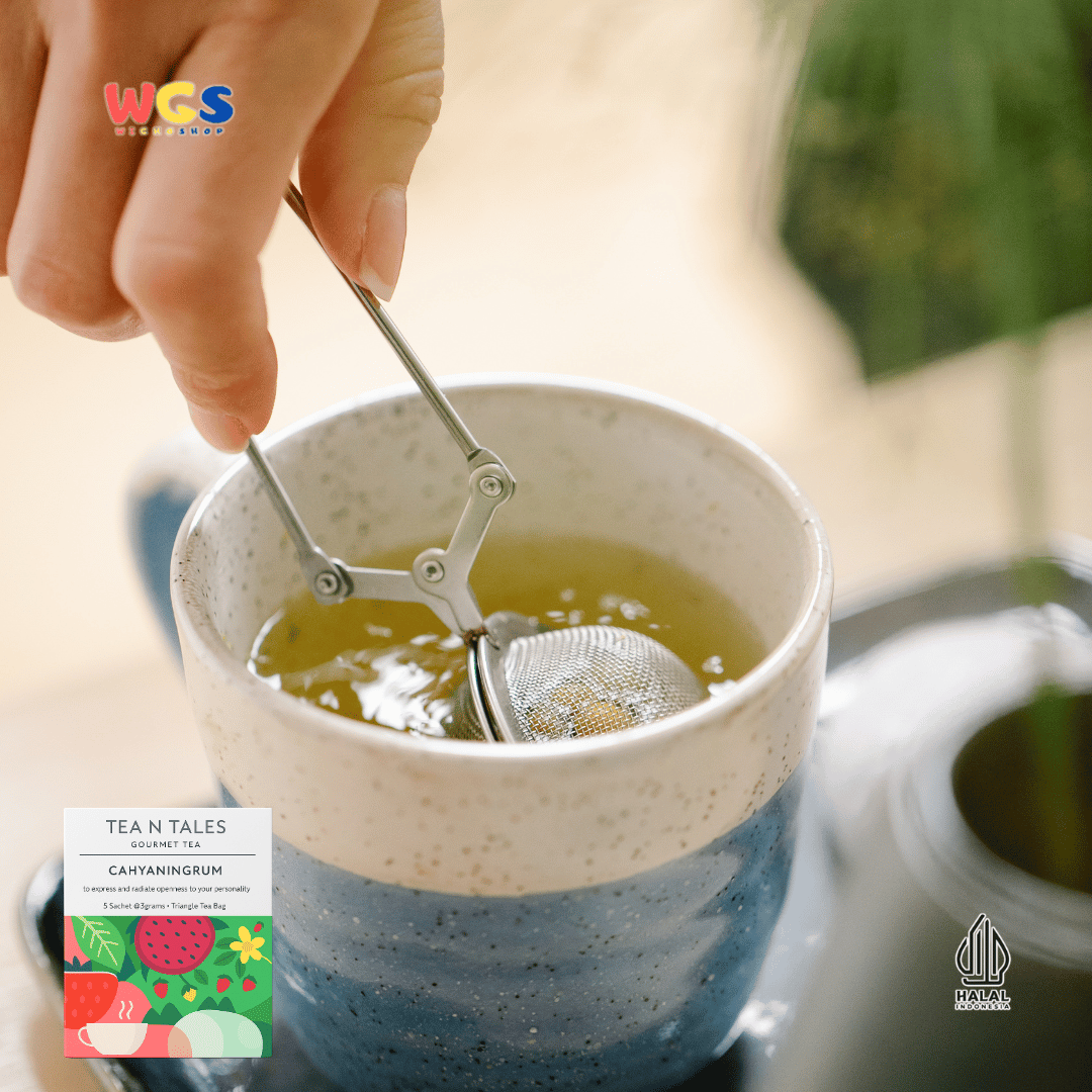 Tea N Tales Gourmet Tea Cahyaningrum 15gr (5x3gr) – Teh Buah & Bunga Rasa Ceria & Wangi Alami