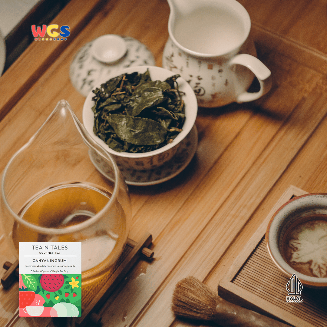 Tea N Tales Gourmet Tea Cahyaningrum 15gr (5x3gr) – Teh Buah & Bunga Rasa Ceria & Wangi Alami