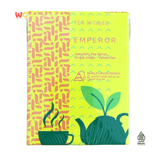 Tea N Tales Gourmet Tea Emperor 15gr (5x3gr) – Teh Segitiga Teh Kuning Single Origin Lembut & Elegan