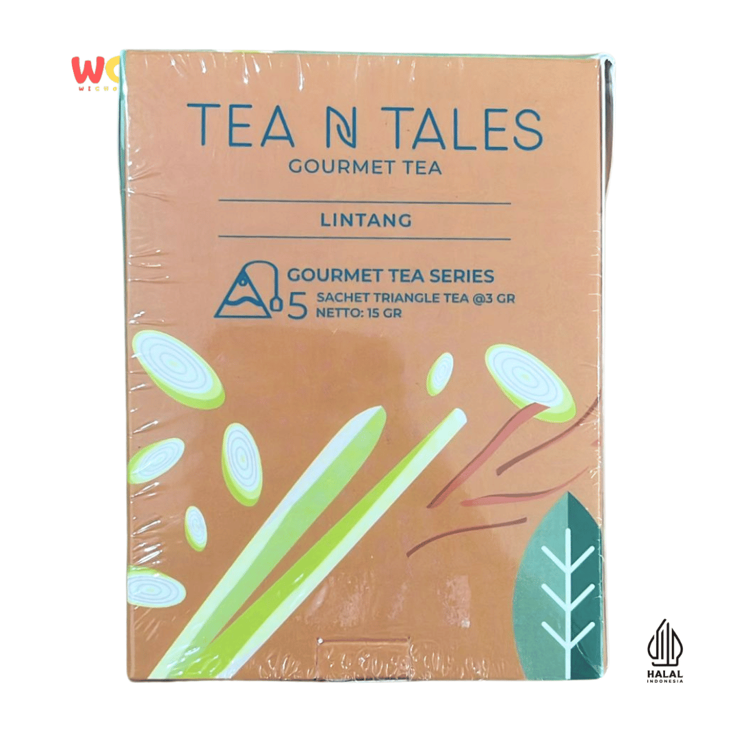 Tea N Tales Gourmet Tea Lintang 15gr (5x3gr) – Teh Segitiga Rempah Serai &amp; Kayu Secang Bertenaga