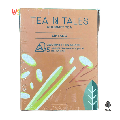 Tea N Tales Gourmet Tea Lintang 15gr (5x3gr) – Teh Segitiga Rempah Serai &amp; Kayu Secang Bertenaga