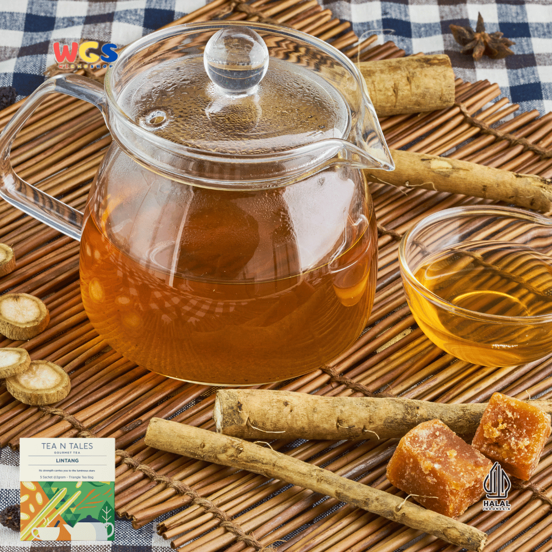 Tea N Tales Gourmet Tea Lintang 15gr (5x3gr) – Teh Segitiga Rempah Serai &amp; Kayu Secang Bertenaga
