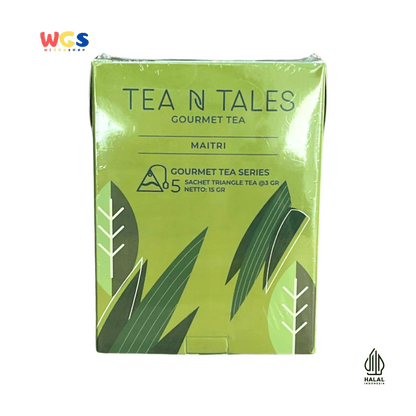 Tea N Tales Gourmet Tea Maitri 15g (5x3g) – Teh Hijau & Pandan, Kehangatan Persahabatan dan Keluarga