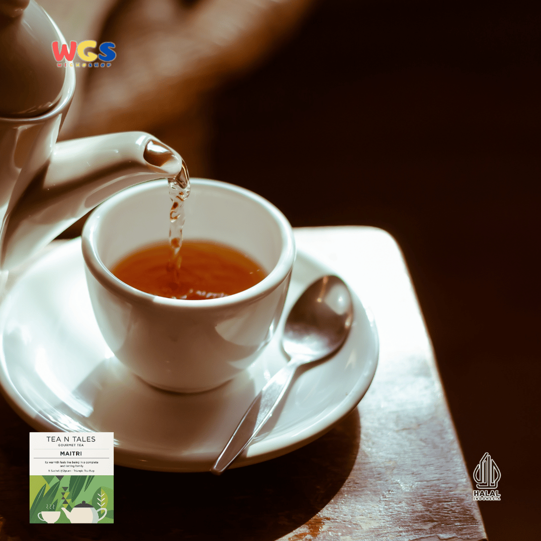 Tea N Tales Gourmet Tea Maitri 15g (5x3g) – Teh Hijau & Pandan, Kehangatan Persahabatan dan Keluarga