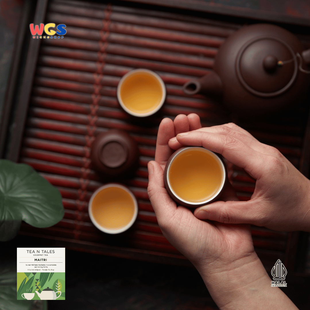 Tea N Tales Gourmet Tea Maitri 15g (5x3g) – Teh Hijau & Pandan, Kehangatan Persahabatan dan Keluarga