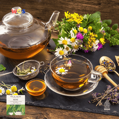 Tea N Tales Gourmet Tea Maitri 15g (5x3g) – Teh Hijau & Pandan, Kehangatan Persahabatan dan Keluarga