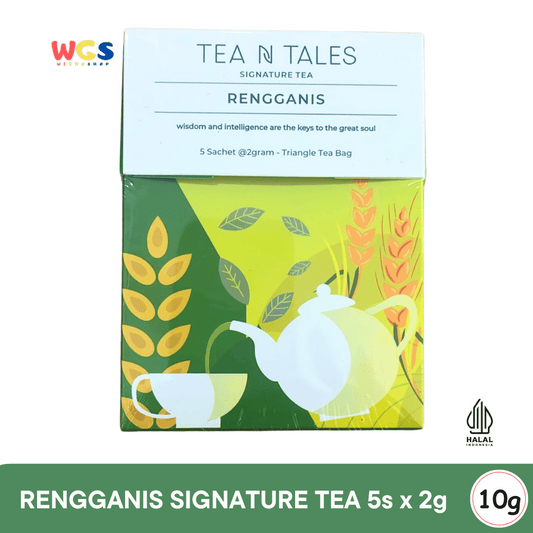 TEA N TALES RENGGANIS Signature Tea 5 Sachet x 2gr – Teh Hijau & Beras Ketan Aromatik Penenang Jiwa