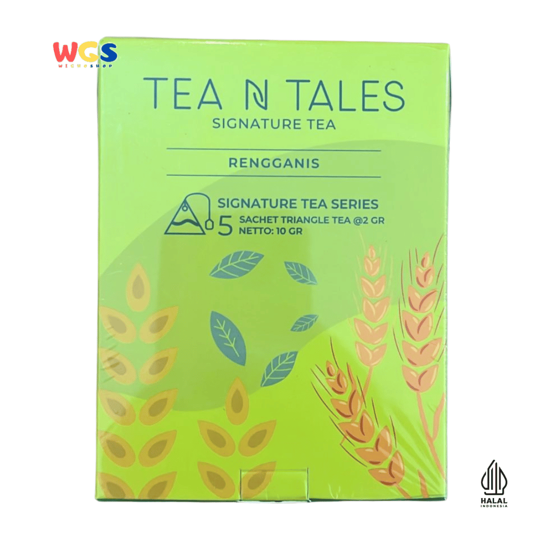 TEA N TALES RENGGANIS Signature Tea 5 Sachet x 2gr – Teh Hijau & Beras Ketan Aromatik Penenang Jiwa