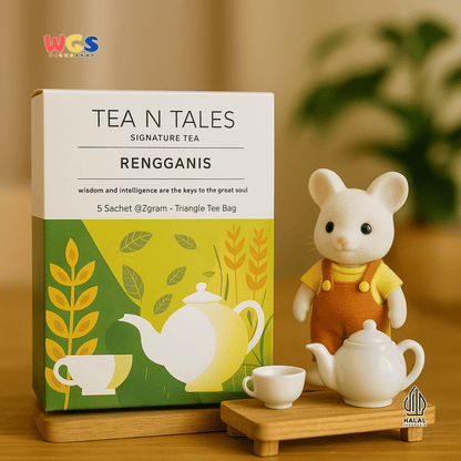 TEA N TALES RENGGANIS Signature Tea 5 Sachet x 2gr – Teh Hijau & Beras Ketan Aromatik Penenang Jiwa