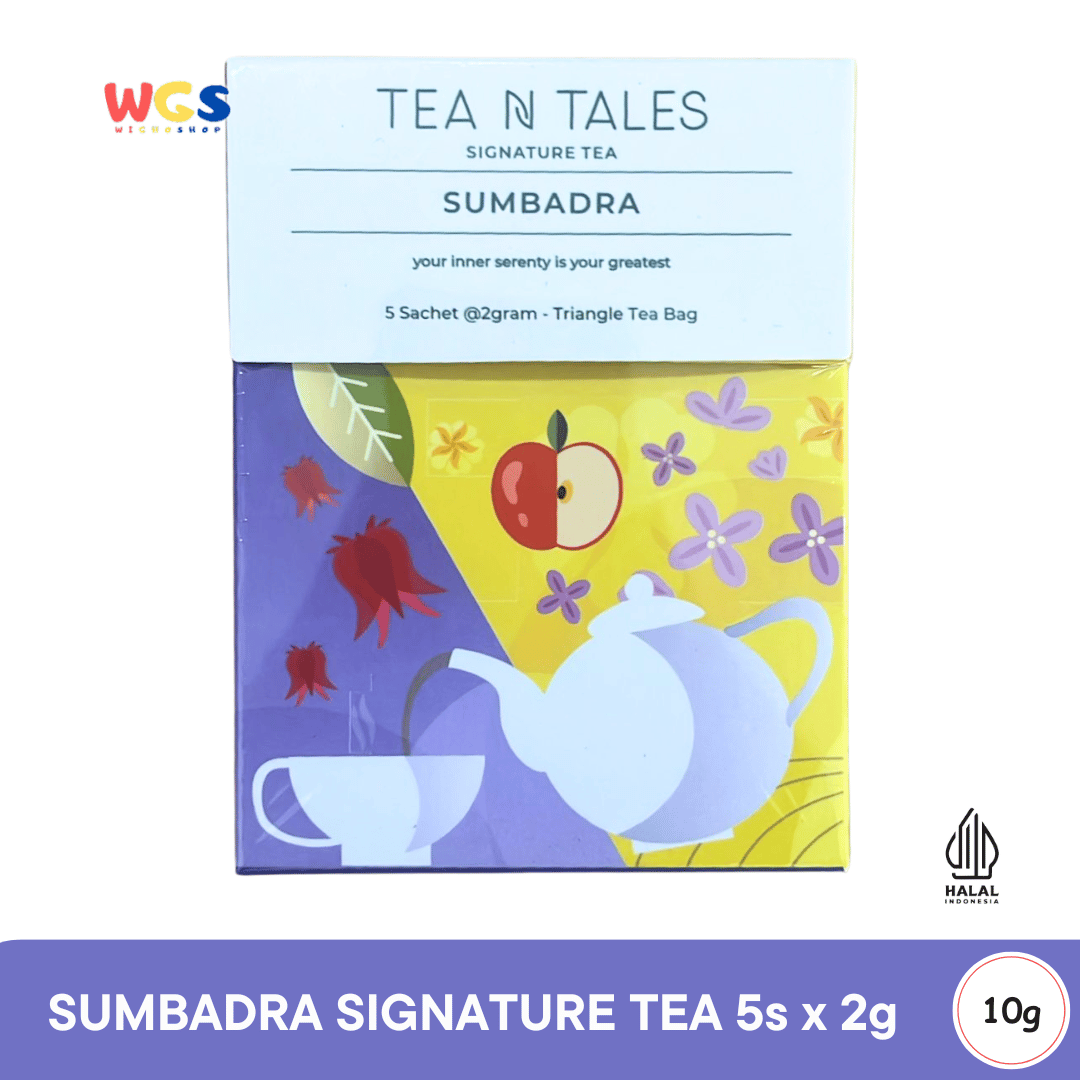 Tea N Tales Signature Tea Sumbadra 10g (5x2g) – Teh Hitam Lavender & Apel, Menenangkan Jiwa