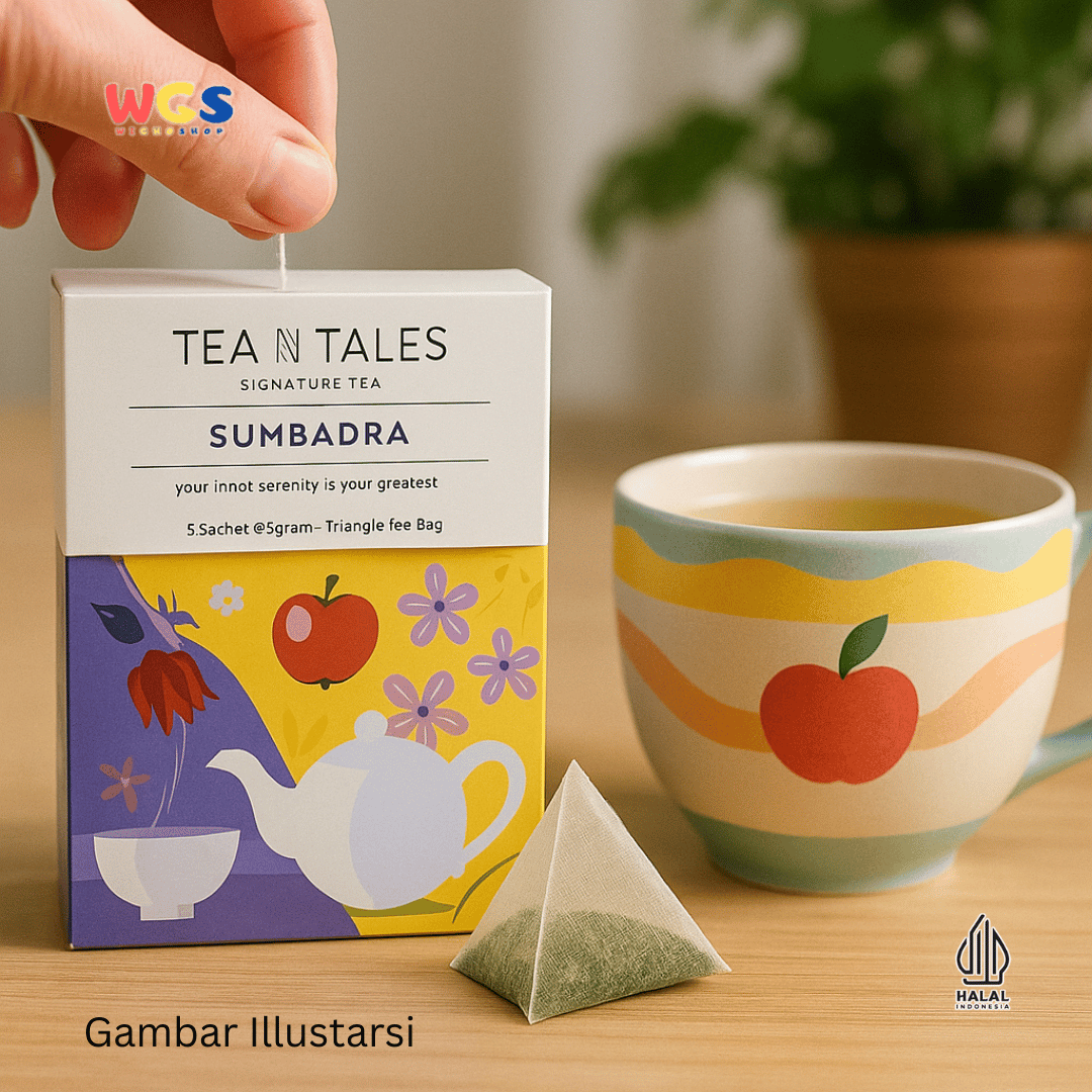 Tea N Tales Signature Tea Sumbadra 10g (5x2g) – Teh Hitam Lavender & Apel, Menenangkan Jiwa