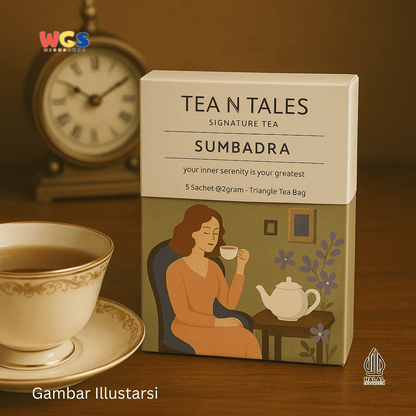 Tea N Tales Signature Tea Sumbadra 10g (5x2g) – Teh Hitam Lavender & Apel, Menenangkan Jiwa