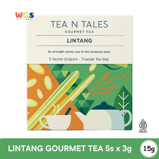 Tea N Tales Gourmet Tea Lintang 15gr (5x3gr) – Teh Segitiga Rempah Serai &amp; Kayu Secang Bertenaga