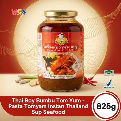 Thai Boy Bumbu Tom Yum 825g - Pasta Tomyam Instan Thailand Sup Seafood
