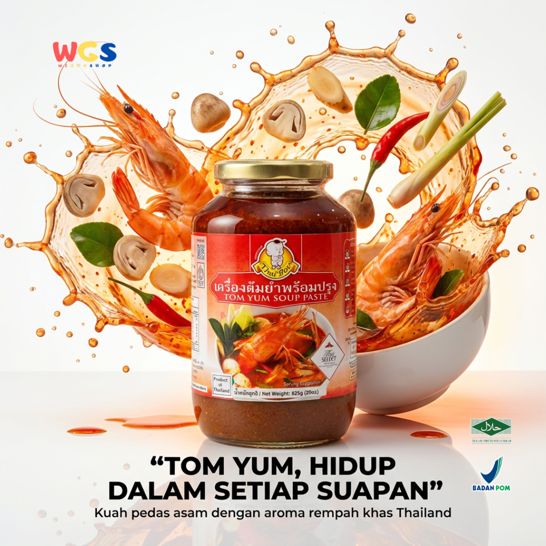 Thai Boy Bumbu Tom Yum 825g - Pasta Tomyam Instan Thailand Sup Seafood