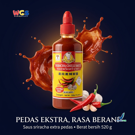 Thai Boy Sriracha Chili Sauce Extra Hot No MSG 520 g - Sambal Sauce