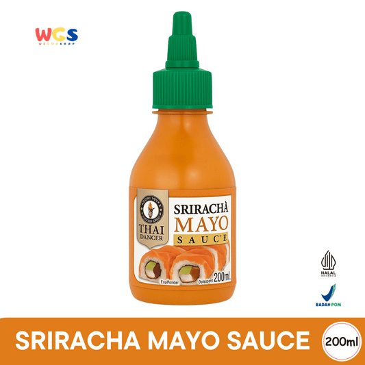 Thai Dancer Sriracha Mayo Sauce 200ml – Saus Mayo Pedas Krimi untuk Sushi, Burger, dan Camilan