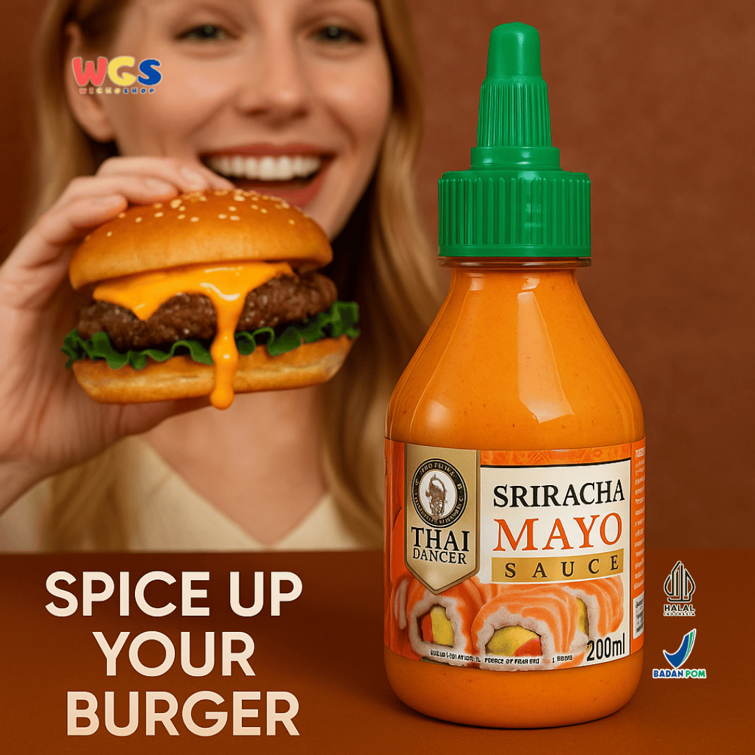 Thai Dancer Sriracha Mayo Sauce 200ml – Saus Mayo Pedas Krimi untuk Sushi, Burger, dan Camilan
