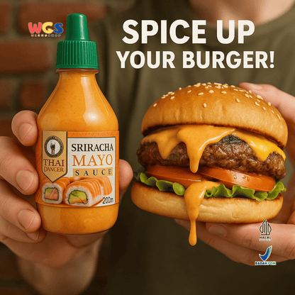 Thai Dancer Sriracha Mayo Sauce 200ml – Saus Mayo Pedas Krimi untuk Sushi, Burger, dan Camilan