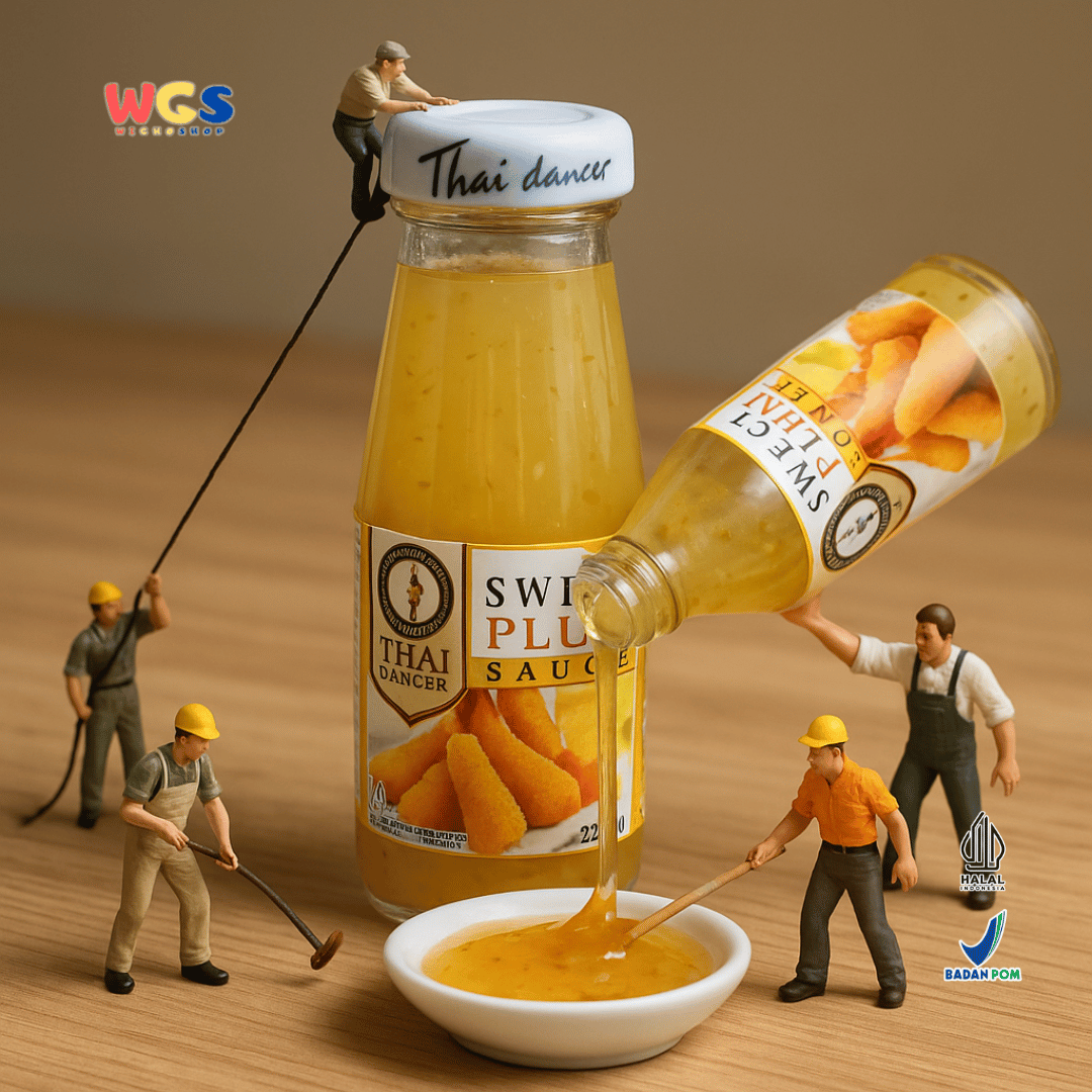 Thai Dancer Sweet Plum Sauce 200ml – Saus Plum Manis Serbaguna untuk Lumpia, Ayam & Camilan Asia