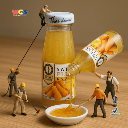 Thai Dancer Sweet Plum Sauce 200ml – Saus Plum Manis Serbaguna untuk Lumpia, Ayam & Camilan Asia