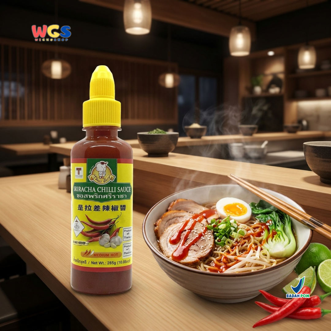 Thai Boy Sriracha Chilli Sauce 285g - Saus Sambal Sriracha Thailand Medium Hot Cocolan Masak