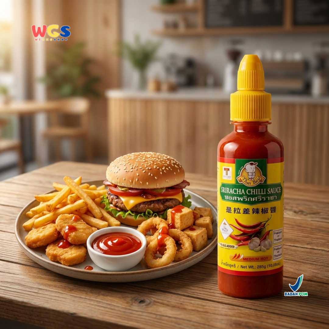 Thai Boy Sriracha Chilli Sauce 285g - Saus Sambal Sriracha Thailand Medium Hot Cocolan Masak