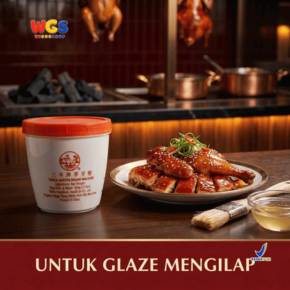 Three Sheeps Maltose Syrup 500g - Sirup Maltosa Gula Beko Cair untuk Char Siu Bebek Panggang Kue dan Permen