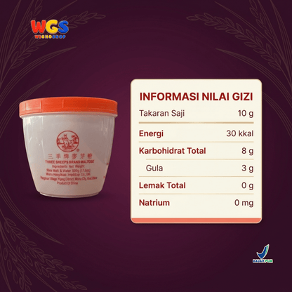 Three Sheeps Maltose Syrup 500g - Sirup Maltosa Gula Beko Cair untuk Char Siu Bebek Panggang Kue dan Permen