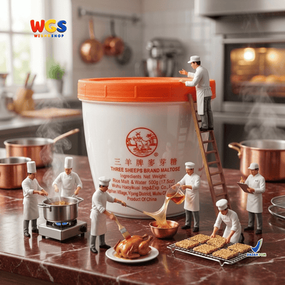 Three Sheeps Maltose Syrup 500g - Sirup Maltosa Gula Beko Cair untuk Char Siu Bebek Panggang Kue dan Permen