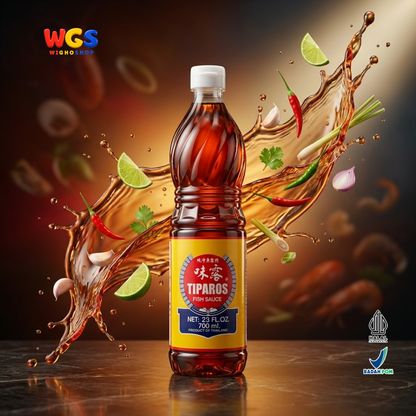 Tiparos Fish Sauce 700ml - Kecap Ikan Thailand Saus Ikan Anchovy Nam Pla Bumbu Masak Asia Halal Original