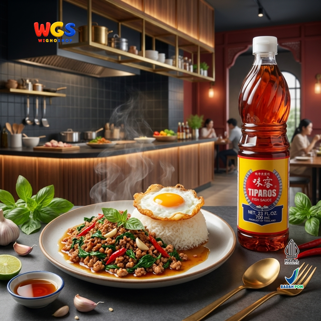 Tiparos Fish Sauce 700ml - Kecap Ikan Thailand Saus Ikan Anchovy Nam Pla Bumbu Masak Asia Halal Original
